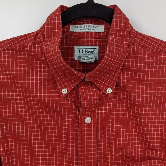 Men's L.L. BEAN Long Sleeve Button Down Shirt - Picture 2 of 5